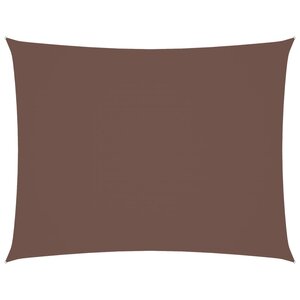 vidaXL Voile de parasol tissu oxford rectangulaire 5x6 m marron