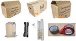 Kit Déménagement T3 - Pack Cartons et Fournitures pour Logement 3 Pièces - Fabriqué en France - Prêt à l'Emploi