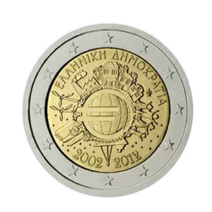 2 euros commémorative Grèce 2012 - 10 ans de l'euro.