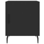 vidaXL Tables de chevet 2 Pièces noir 40x40x50 cm bois d’ingénierie