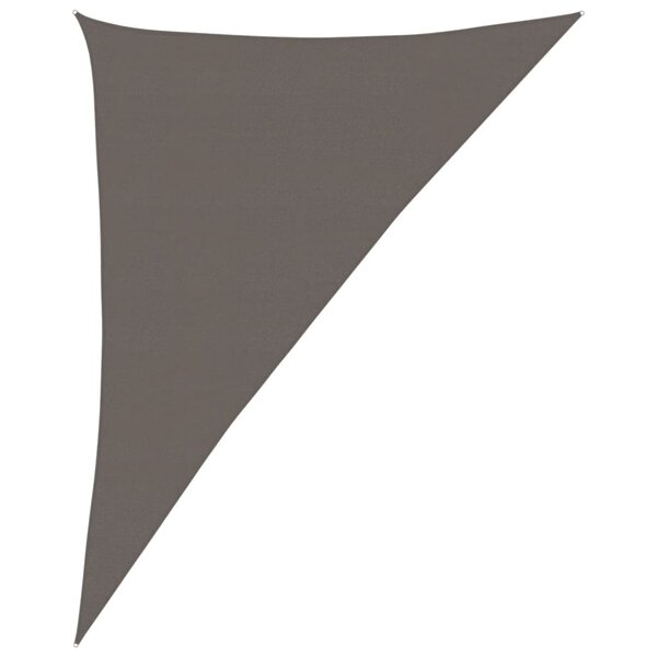 vidaXL Voile d'ombrage 160 g/m² Anthracite 4x5x6 8 m PEHD