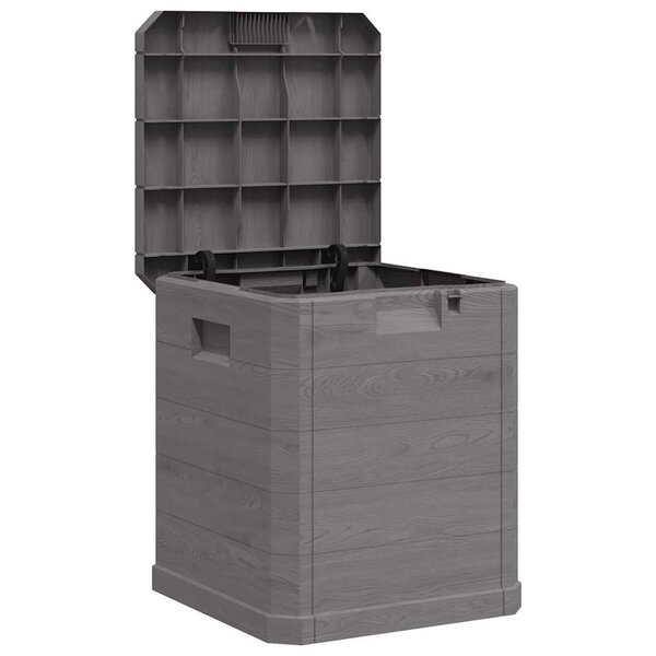 vidaXL Boîte de rangement de jardin 90 L Marron