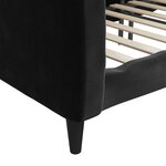 vidaXL Lit de repos sans matelas noir 100x200 cm velours