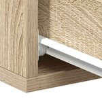 vidaXL Table de chevet flottante Chêne sonoma Bois d'ingénierie