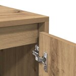 vidaXL Buffet chêne artisanal 102x33x75 cm bois d'ingénierie