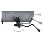 vidaXL Pare-neige pour tondeuse à gazon avec adaptateur 100 cm