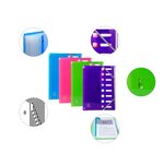 Trieur Extensible En Polypropylène 8 Compartiments Iderama Pp - A4 - Couleurs Assorties - X 8 - Exacompta