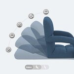 vidaXL Chaise de sol réglable avec accoudoir