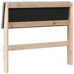 vidaXL Tête de lit capitonnée Taupe 90 cm Pin massif