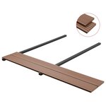 vidaXL Planche de terrasse 20 Pièces Marron Clair WPC