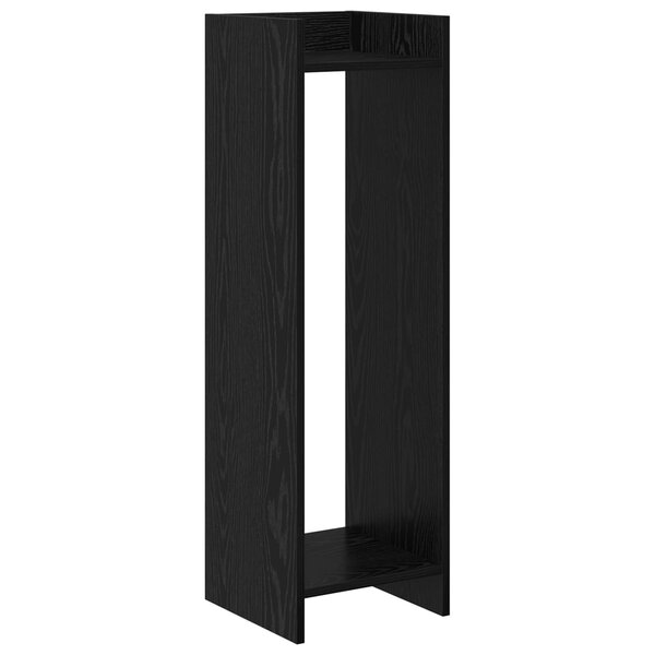 vidaXL Support de Plante Chêne noir 30 x 30 x 100 cm Bois d'ingénierie