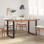 vidaXL Table de salle à manger 154x80x76 cm Bois d'acacia solide