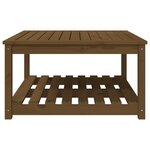 vidaXL Table de jardin marron miel 82 5x82 5x45 cm bois massif de pin