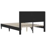 vidaXL Cadre de lit avec tête de lit Noir 140 x 200 cm Velours