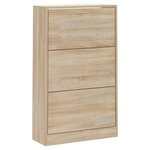vidaXL Armoire à chaussures Chêne sonoma 63x24x103cm Bois d'ingénierie
