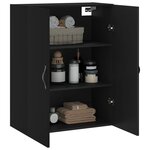 vidaXL Armoire murale noir 69 5x34x90 cm bois d'ingénierie