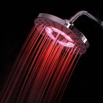 SCHÜTTE Pomme de douche avec éclairage LED GALAXIS chrome