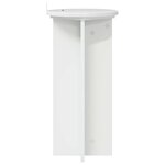 vidaXL Support de Plante 2 pièces Blanc brillant 29 5 x 29 5 x 60 cm