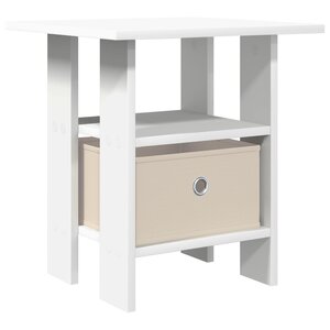 vidaXL Table de chevet Blanc 41 x 40 x 45 cm Bois d'ingénierie
