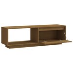 vidaXL Meuble TV Marron miel 110x30x33 5 cm Bois de pin massif