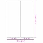 vidaXL Couvre-piscine Rectangulaire Noir PVC 300 x 220 cm Durable
