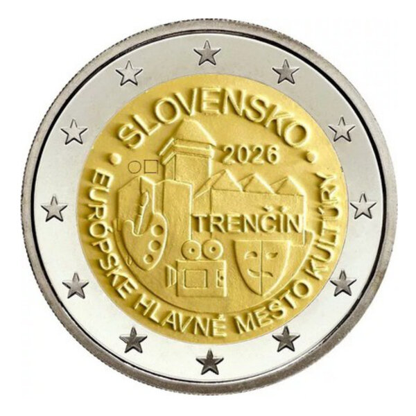 2 euros commémorative Slovaquie 2026 - Tren ín.
