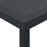 vidaXL Ensemble de salle à manger pour jardin 9 Pièces Anthracite