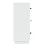 vidaXL Armoire à tiroirs Blanc 33 x 34 5 x 87 cm Bois d'ingénierie