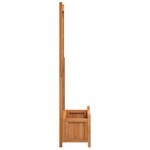 vidaXL Jardinière avec treillis marron bois massif de sapin