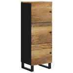 vidaXL Buffet avec 3 portes 40x33x110 cm bois massif manguier et fer