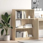 vidaXL Bibliothèque chêne sonoma 80x24x109 cm bois d'ingénierie