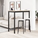 vidaXL Table de bar Naturel 110 x 55 x 105 cm Bois de pin massif