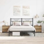 vidaXL Cabinet de chevet 2 Pièces chêne artisanal 45 x 34 x 44.5 cm