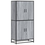 vidaXL Buffet haut sonoma gris 68x35x139 cm bois d'ingénierie