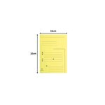 Paquet De 25 Chemises 2 Rabats Super 210 Contact - 24x32cm - Canari - X 5 - Exacompta