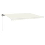vidaXL Auvent rétractable automatique 500x350 cm Crème