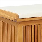 vidaXL Boîte à coussins d'extérieur 113x50x60 5cm bois massif d'acacia
