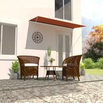 vidaXL Auvent rétractable 300x150 cm Orange et marron