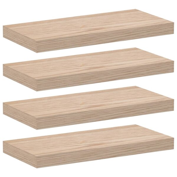 vidaXL Étagères flottantes 4 Pièces 50x23 5x4 cm bois d'ingénierie
