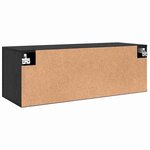 vidaXL Meuble mural Chêne noir 100 x 36.5 x 35 cm Bois d'ingénierie