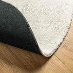 vidaXL Tapis HUARTE Crème 100 x 200 cm Polyester