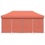 vidaXL Tente de réception pliable escamotable avec 4 parois latérales