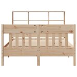 vidaXL Cadre de lit sans matelas 160x200 cm bois massif de pin