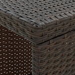 vidaXL Ensemble de bar de jardin 5 Pièces coussins Résine tressée Marron