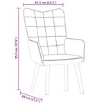vidaXL Chaise de relaxation jaune velours