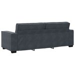 vidaXL Canapé à 3 places Gris foncé 220x78x84 cm Velours