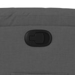vidaXL Fauteuil inclinable Gris foncé Tissu