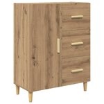 vidaXL Haut Armoire avec tiroir Chêne artisanal 69 5 x 34 x 180 cm