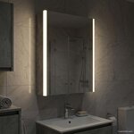 vidaXL Armoire Miroir de Salle de Bain Gris béton 33 x 11 5 x 50 cm