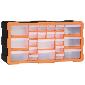vidaXL Organisateur multi-tiroirs avec 22 tiroirs 49x16x25 5 cm